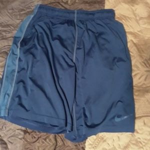 Blue Nike Dri Fit Shorts